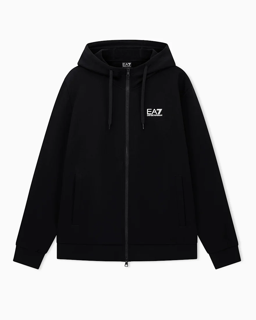 Худі EA7 Core Identity regular fit з бавовни