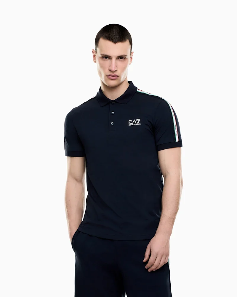 Поло EA7 з бавовни — фото 4