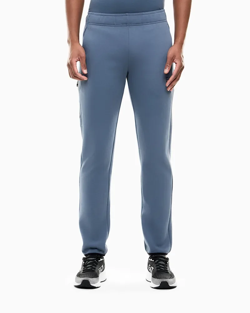 Штани EA7 slim fit з бавовни — фото 4