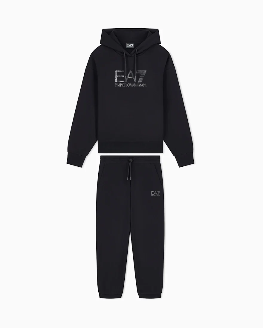 Спортивний костюм EA7 oversize з бавовни