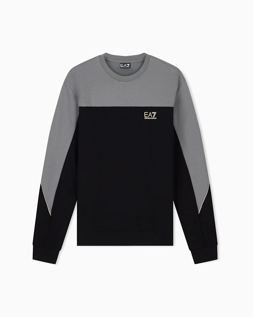 Світшот EA7 regular fit з бавовни